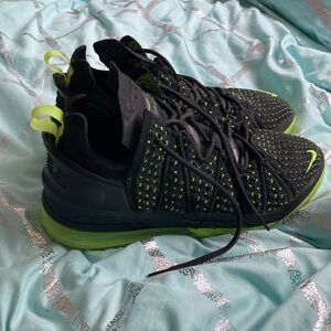 Nike Green and Black LeBron James XVIII 18 Dunkman